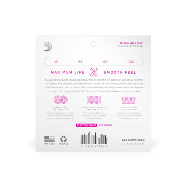 D'Addario XSB45100, XSB Regular Light 045 - 100